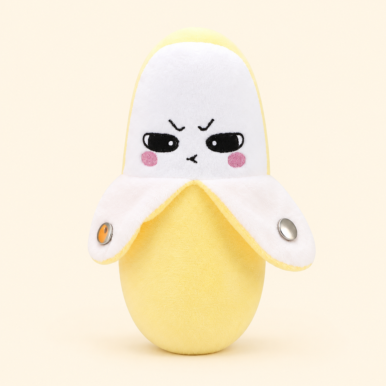 Banana Toyella Musical Touch Plush Pal on a cream background