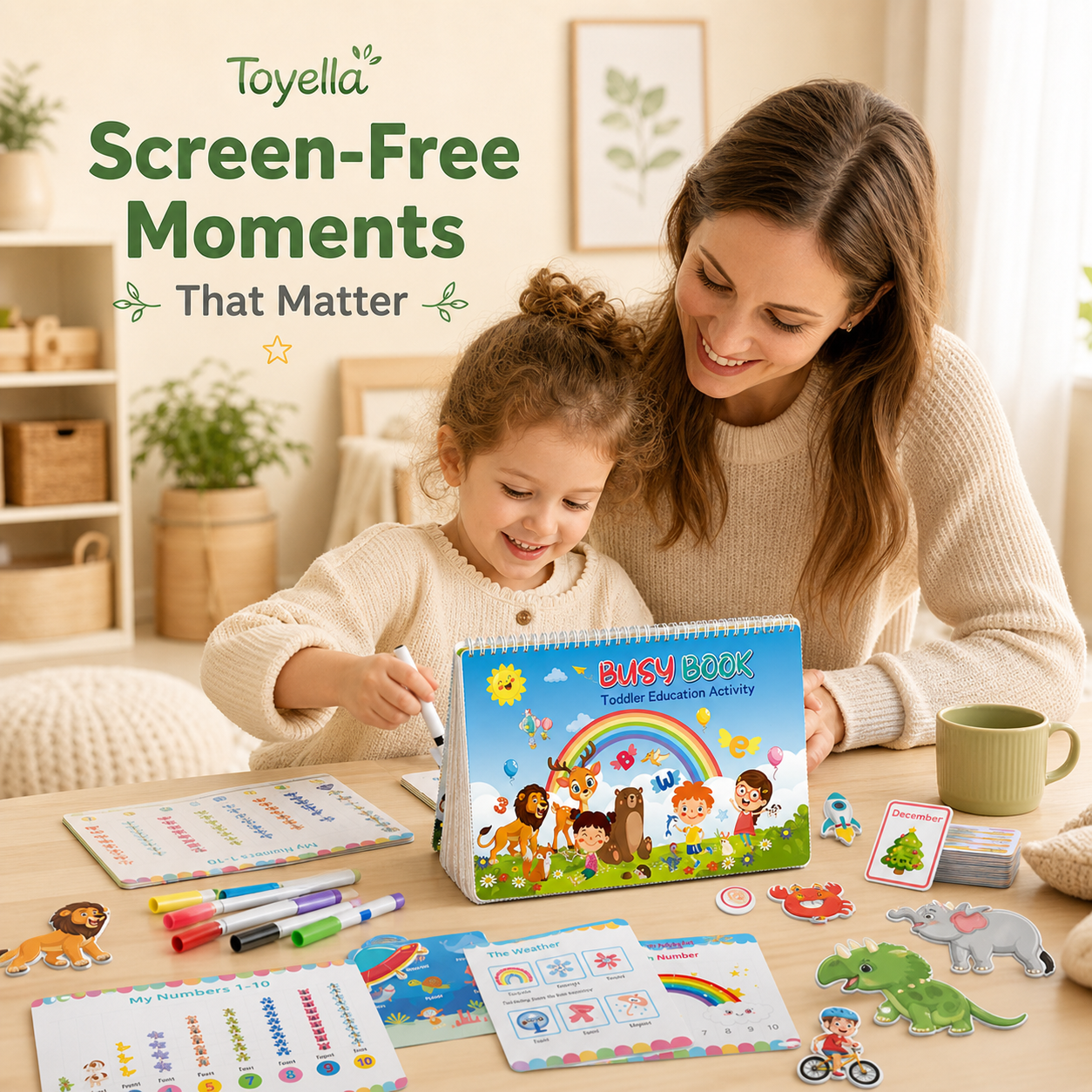 Toyella™ Preschool Busy Book