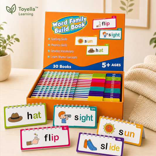 Toyella™ Phonics Word Family Build Book