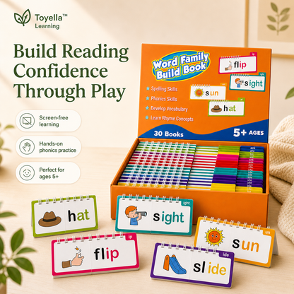 Toyella™ Phonics Word Family Build Book
