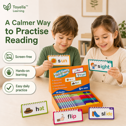 Toyella™ Phonics Word Family Build Book