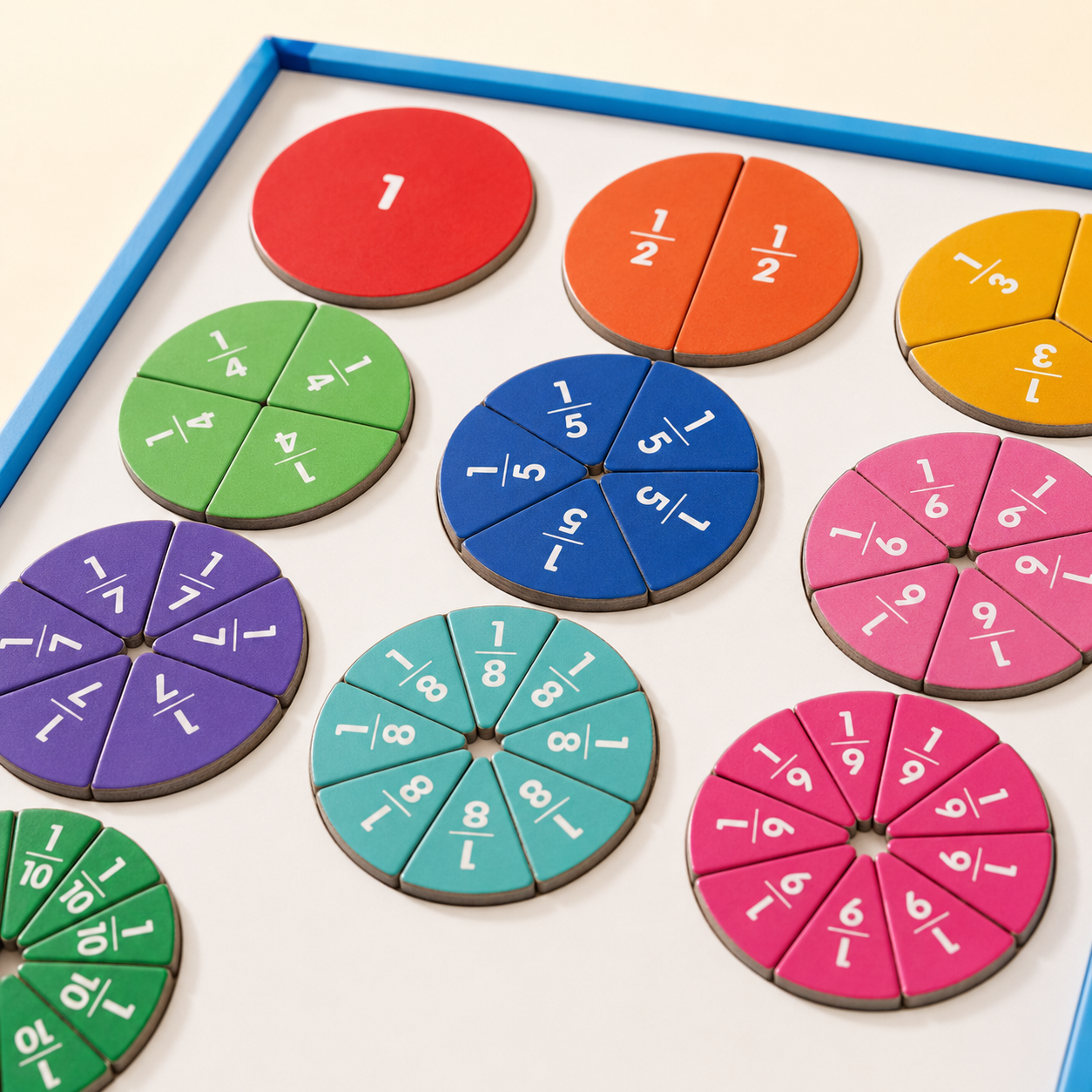 Toyella™ MathMaster Magnetic Fraction Board