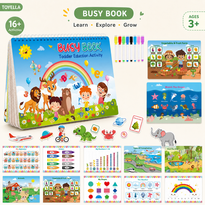 Toyella™ Preschool Busy Book