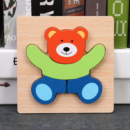 Toyella™ My First Wooden Puzzle | Animal & Vehicle Designs