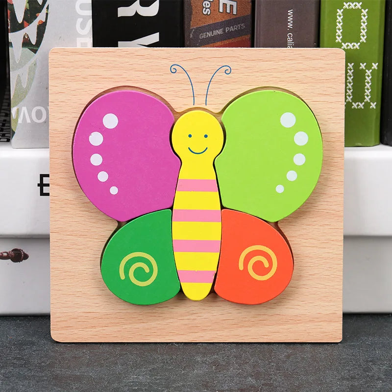 Toyella™ My First Wooden Puzzle | Animal & Vehicle Designs
