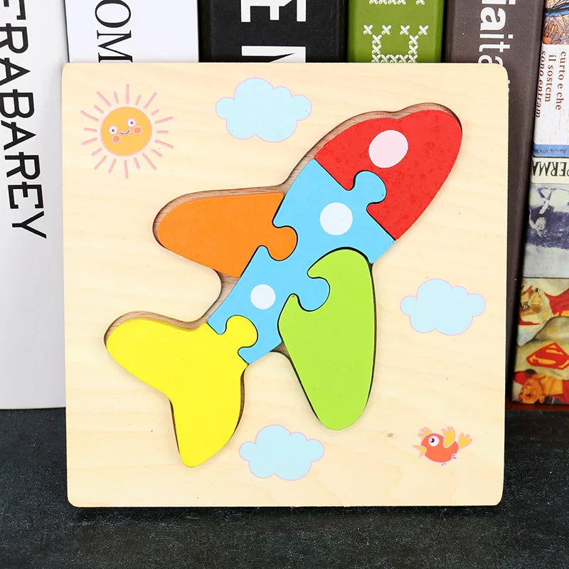 Toyella™ My First Wooden Puzzle | Animal & Vehicle Designs
