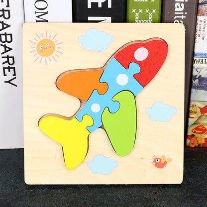 Toyella™ My First Wooden Puzzle | Animal & Vehicle Designs
