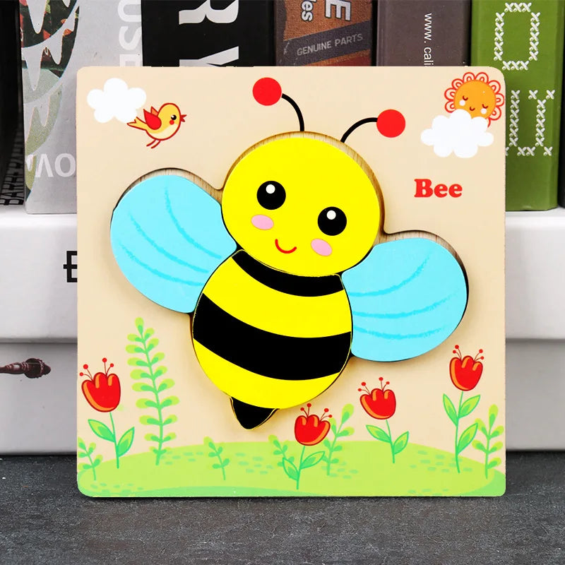 Toyella™ My First Wooden Puzzle | Animal & Vehicle Designs