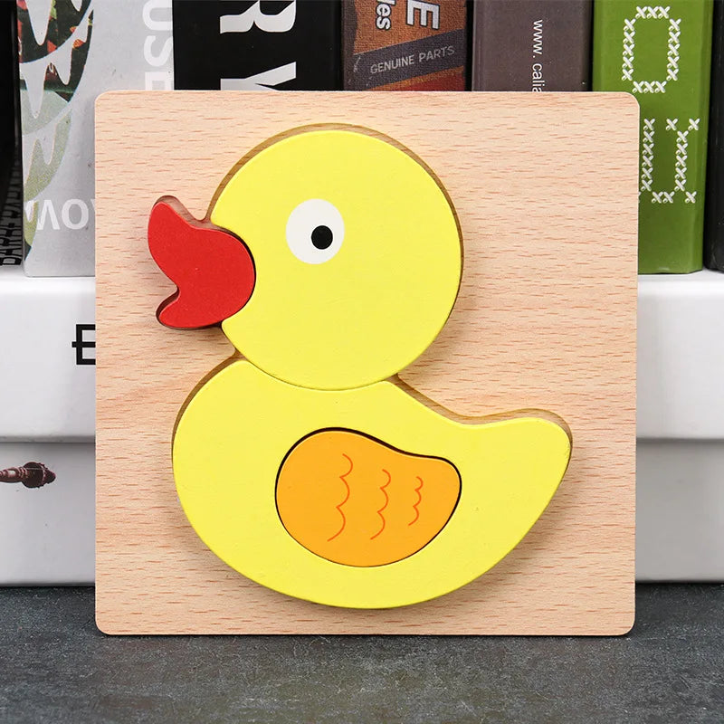 Toyella™ My First Wooden Puzzle | Animal & Vehicle Designs