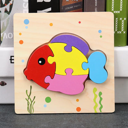 Toyella™ My First Wooden Puzzle | Animal & Vehicle Designs