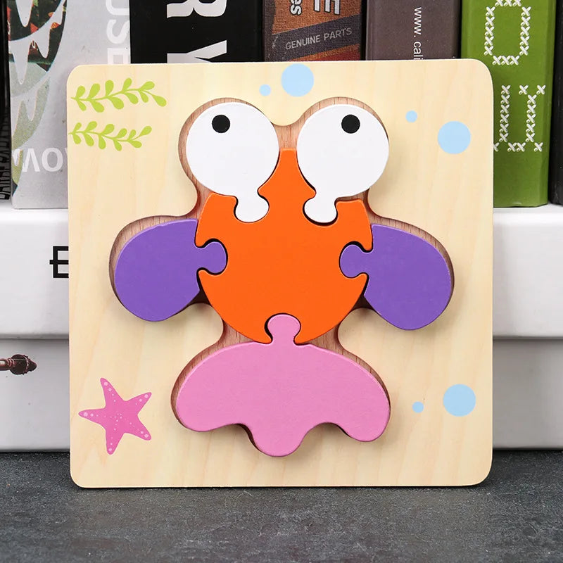 Toyella™ My First Wooden Puzzle | Animal & Vehicle Designs