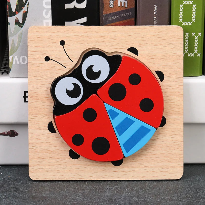 Toyella™ My First Wooden Puzzle | Animal & Vehicle Designs