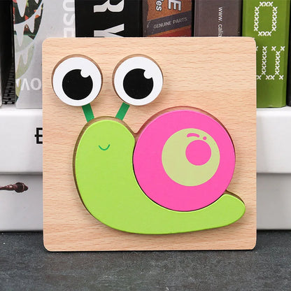 Toyella™ My First Wooden Puzzle | Animal & Vehicle Designs