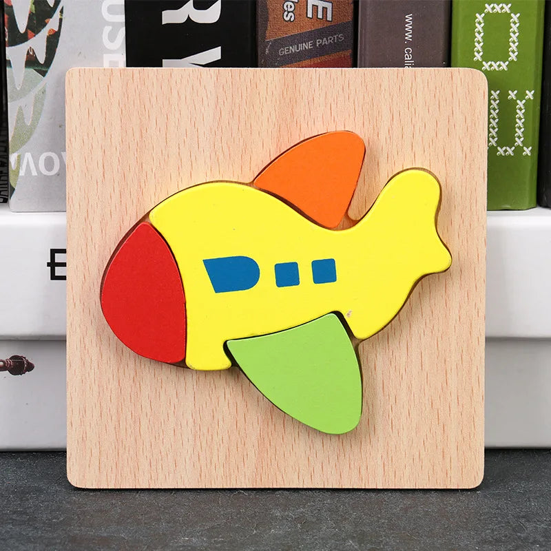 Toyella™ My First Wooden Puzzle | Animal & Vehicle Designs