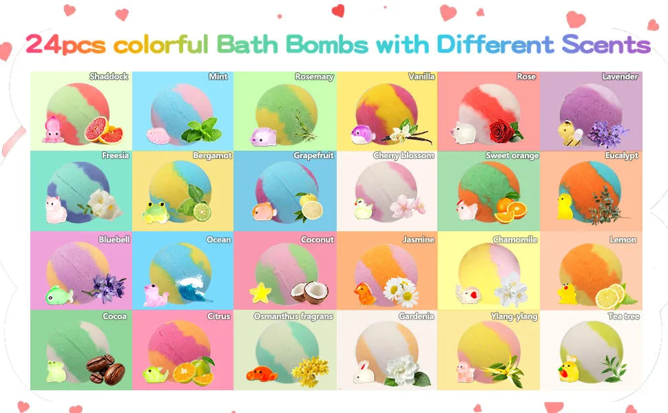 Toyella™ Ocean Surprise Bath Bomb Set (12-Piece or 24-Piece)