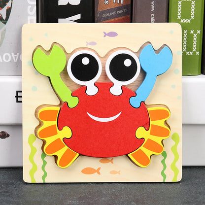 Toyella™ My First Wooden Puzzle | Animal & Vehicle Designs