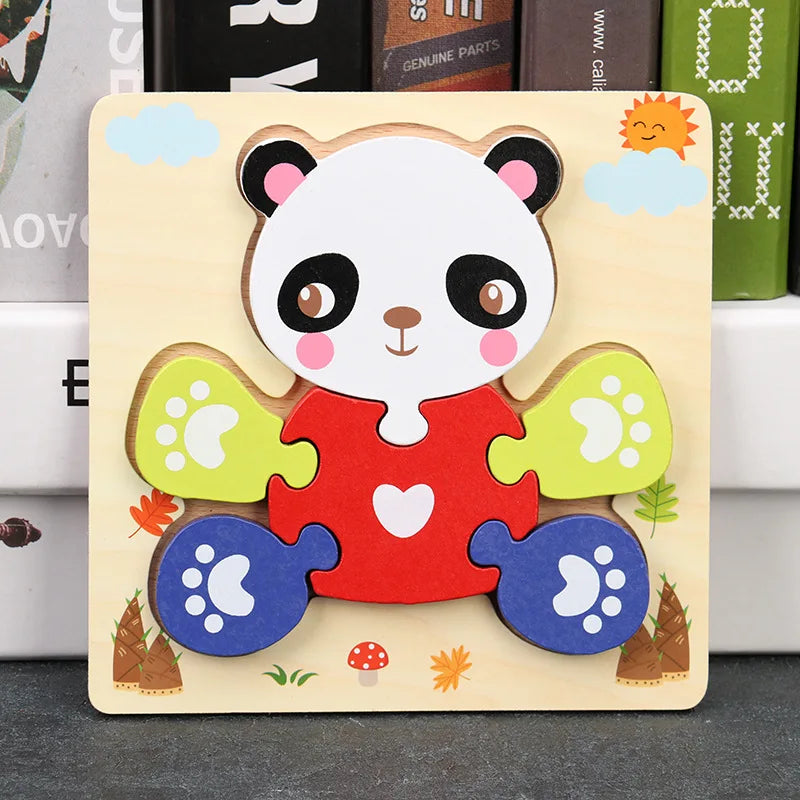 Toyella™ My First Wooden Puzzle | Animal & Vehicle Designs