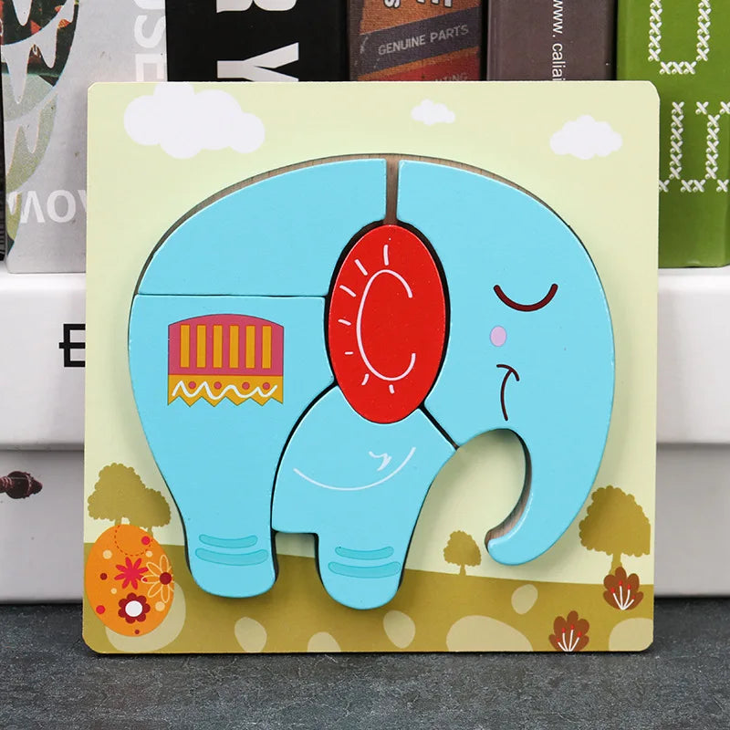 Toyella™ My First Wooden Puzzle | Animal & Vehicle Designs