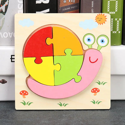 Toyella™ My First Wooden Puzzle | Animal & Vehicle Designs