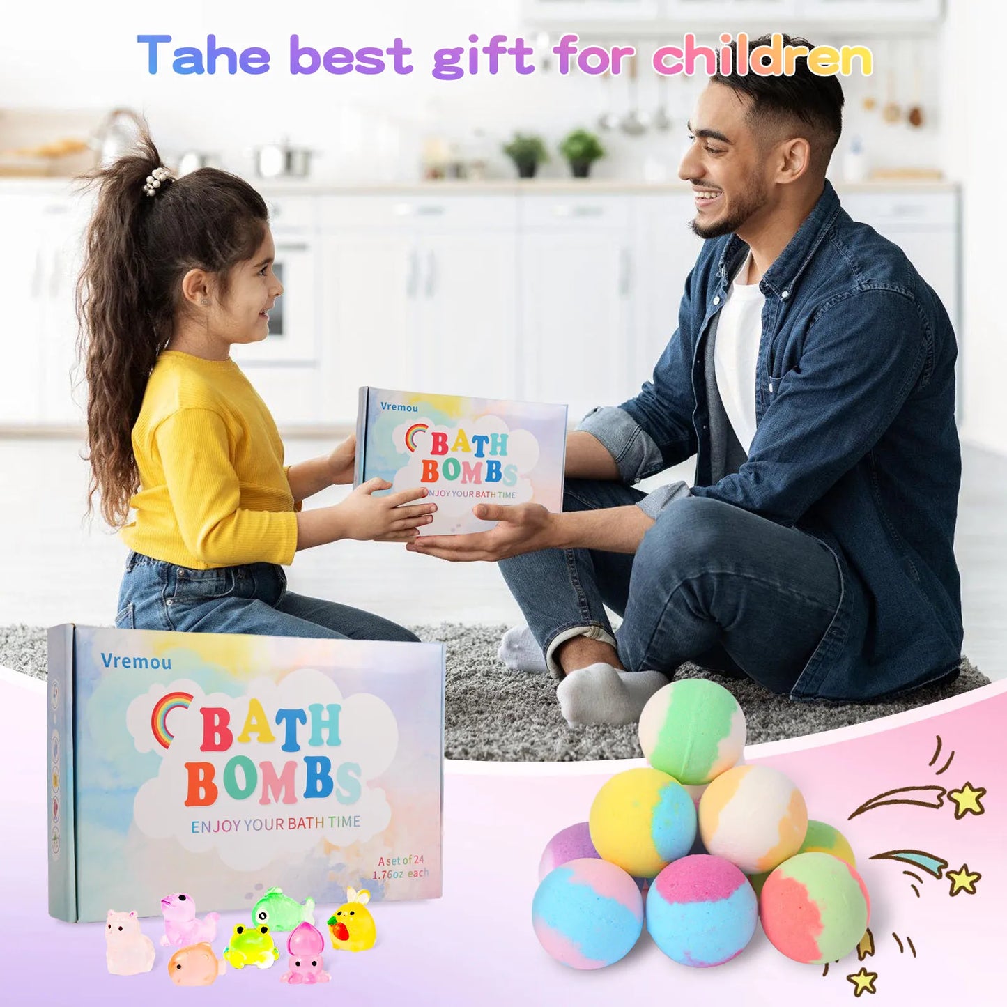 Toyella™ Ocean Surprise Bath Bomb Set (12-Piece or 24-Piece)