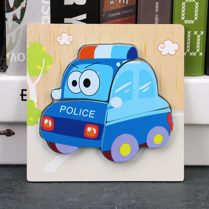 Toyella™ My First Wooden Puzzle | Animal & Vehicle Designs