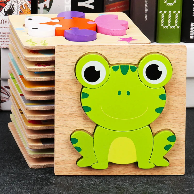 Toyella™ My First Wooden Puzzle | Animal & Vehicle Designs