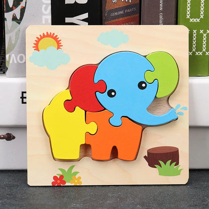 Toyella™ My First Wooden Puzzle | Animal & Vehicle Designs