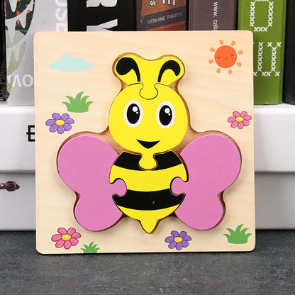 Toyella™ My First Wooden Puzzle | Animal & Vehicle Designs
