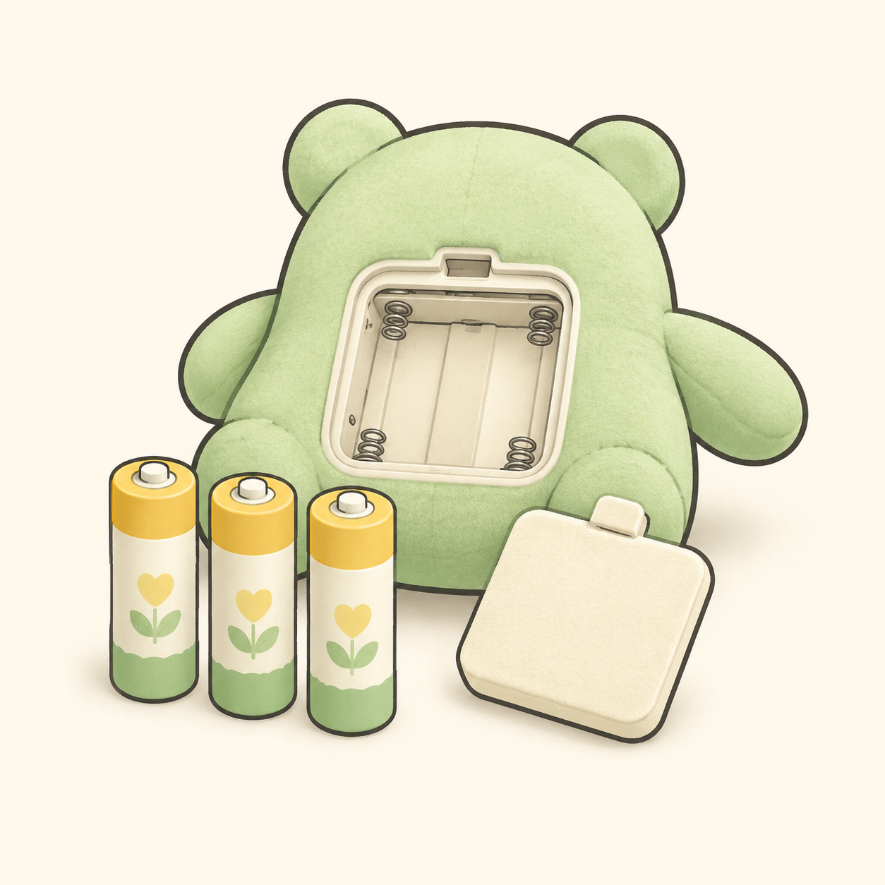 Toyella add three AA batteries icon