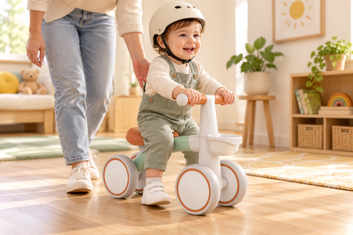 Toyella FirstRide quiet wheels indoors