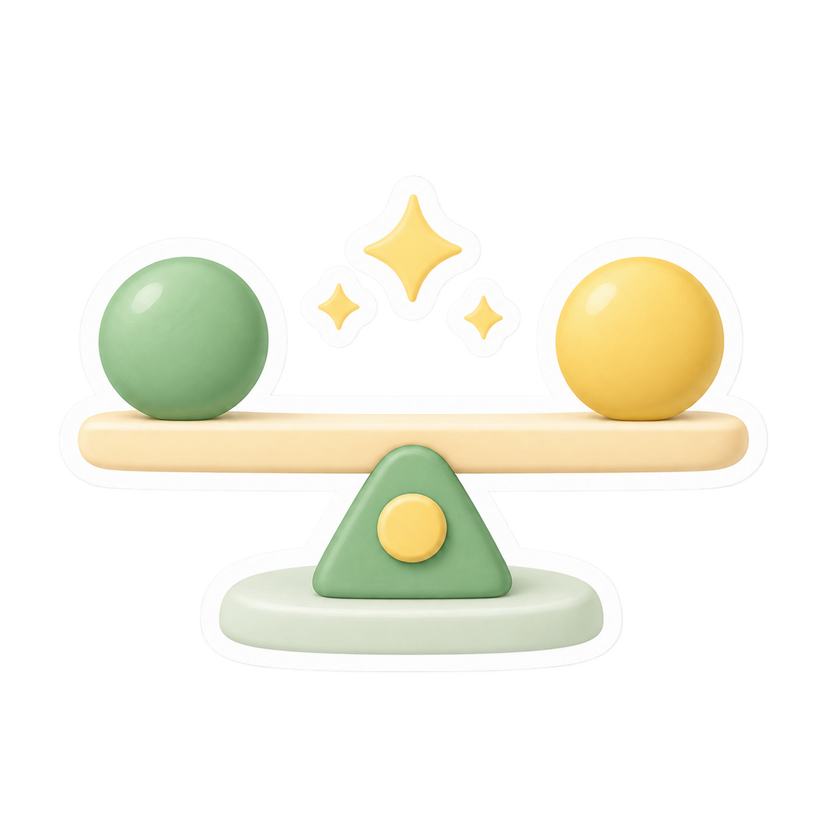 Balance practice sticker icon
