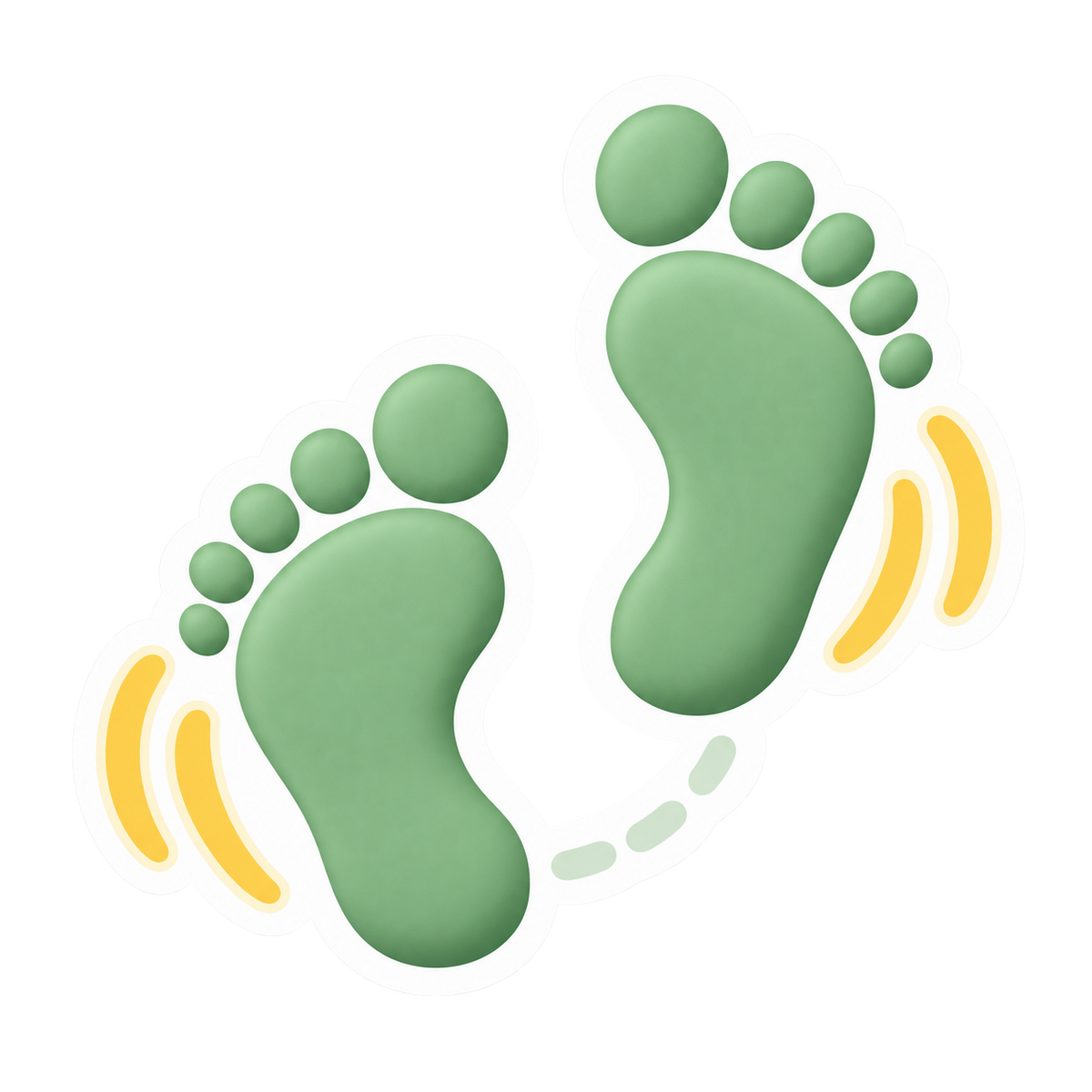 Gross motor movement sticker icon