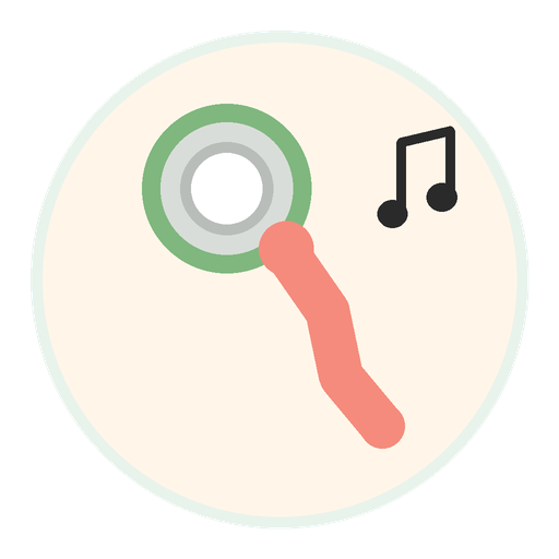 Touch-activated sound play icon