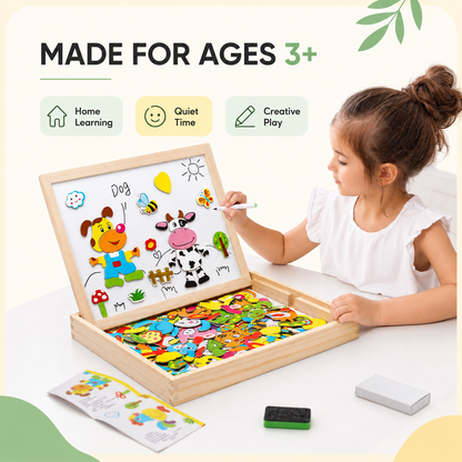 How to use the Toyella Magnetic Creative Board in three simple steps
