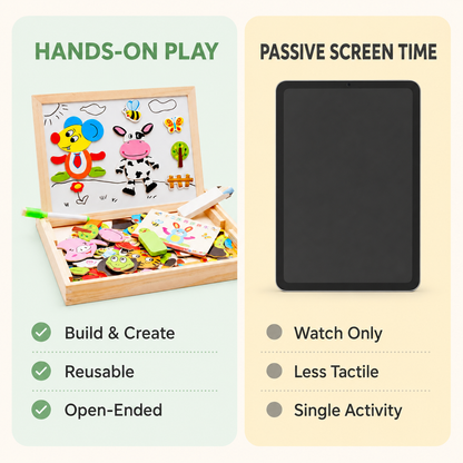 Toyella Magnetic Creative Board as a thoughtful screen-free gift for ages three and up