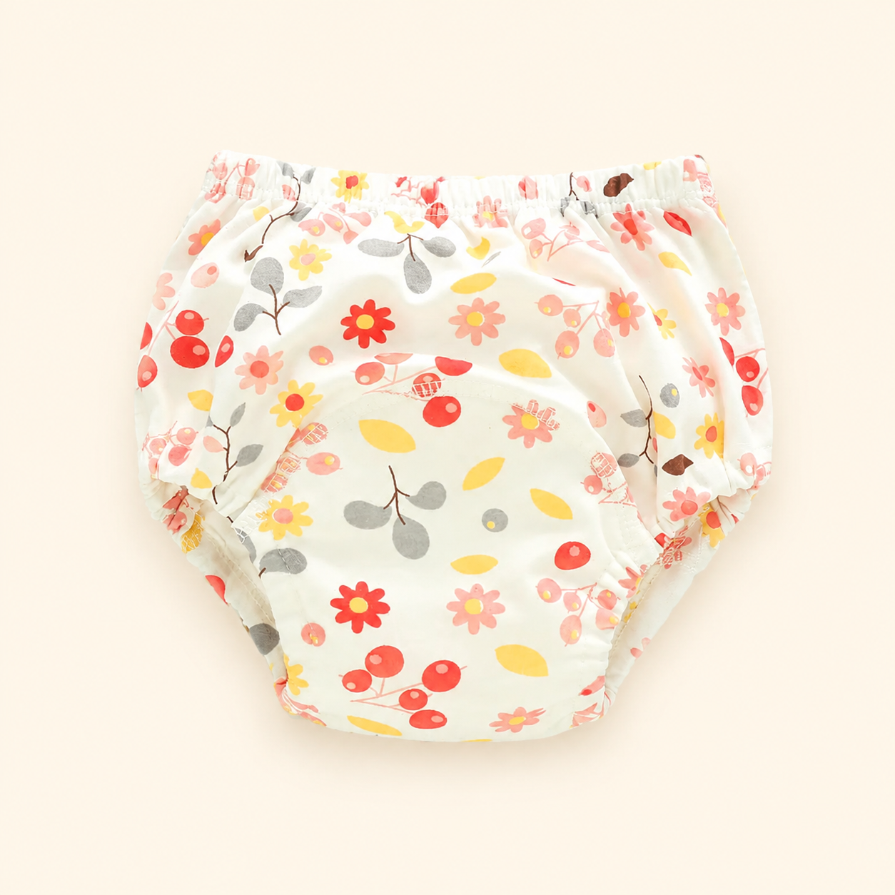 Toyella potty training pants - Cherry - cream background