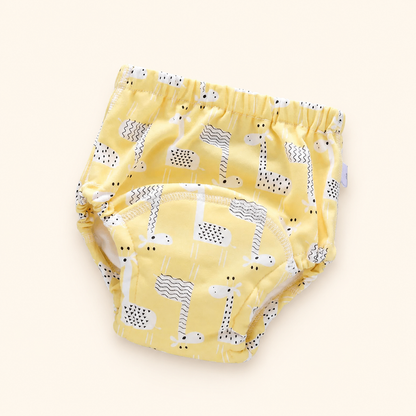 Toyella potty training pants - Giraffe - cream background