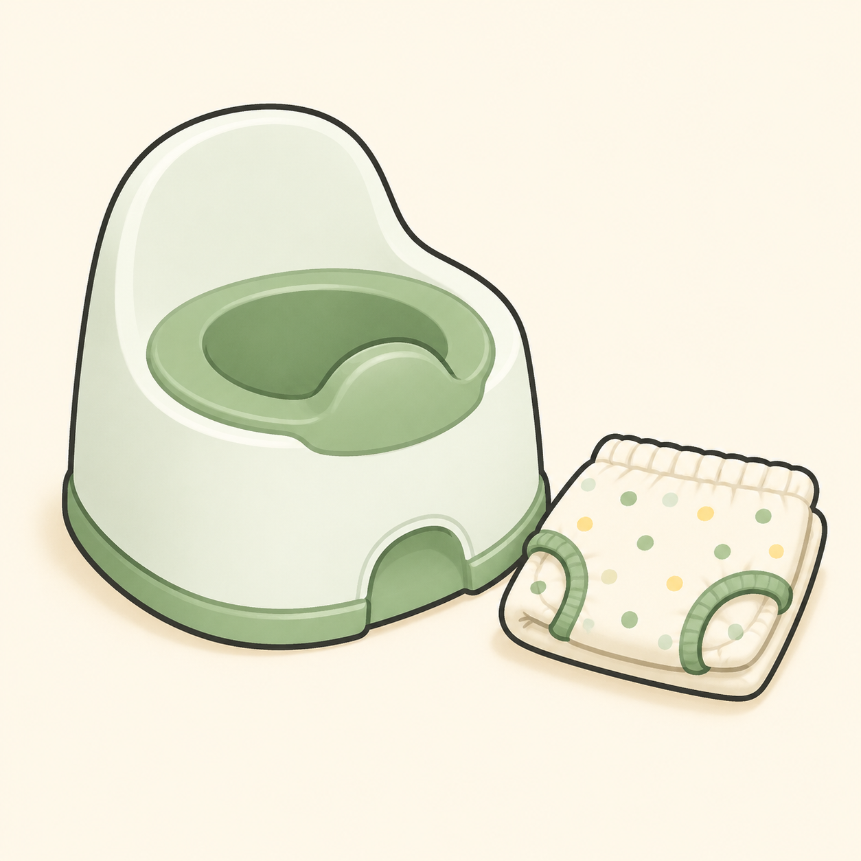 Daytime potty practice icon