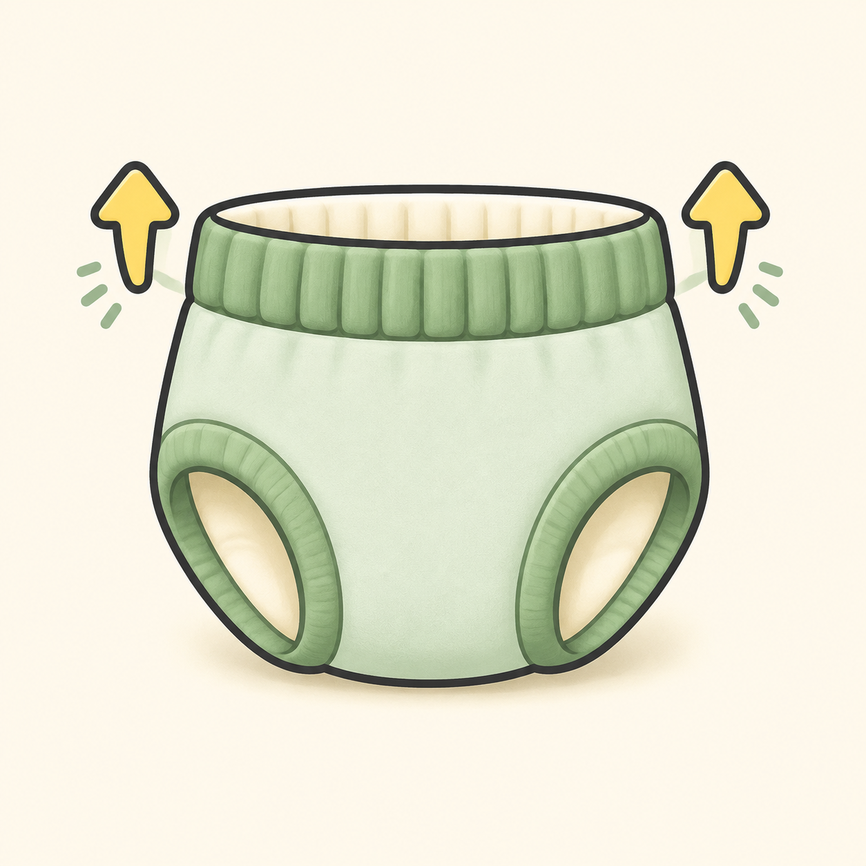 Easy pull-on design icon