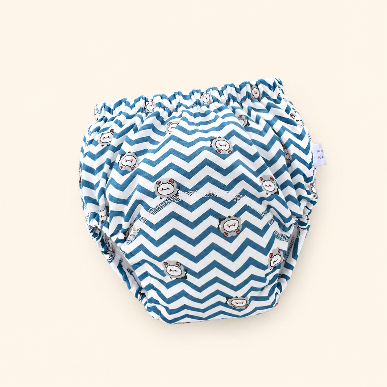 Toyella potty training pants - Striped lion - cream background