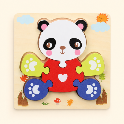 Toyella My First Wooden Puzzle - Design 16 - cream background