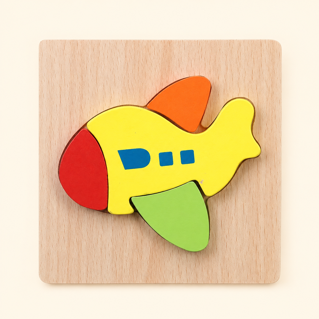Toyella My First Wooden Puzzle - Design 19 - cream background