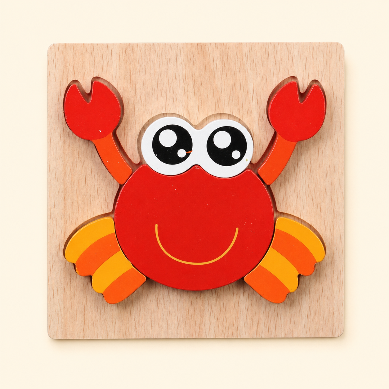 Toyella My First Wooden Puzzle - Design 26 - cream background