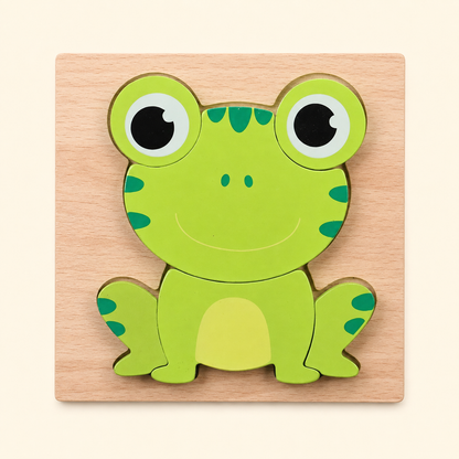 Toyella My First Wooden Puzzle - Design 29 - cream background