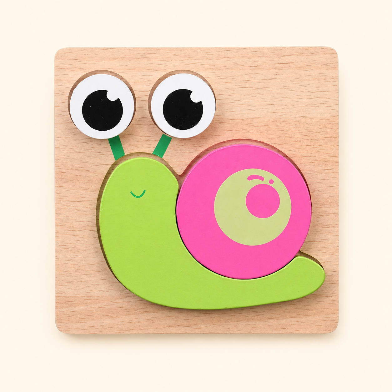 Toyella My First Wooden Puzzle - Design 30 - cream background