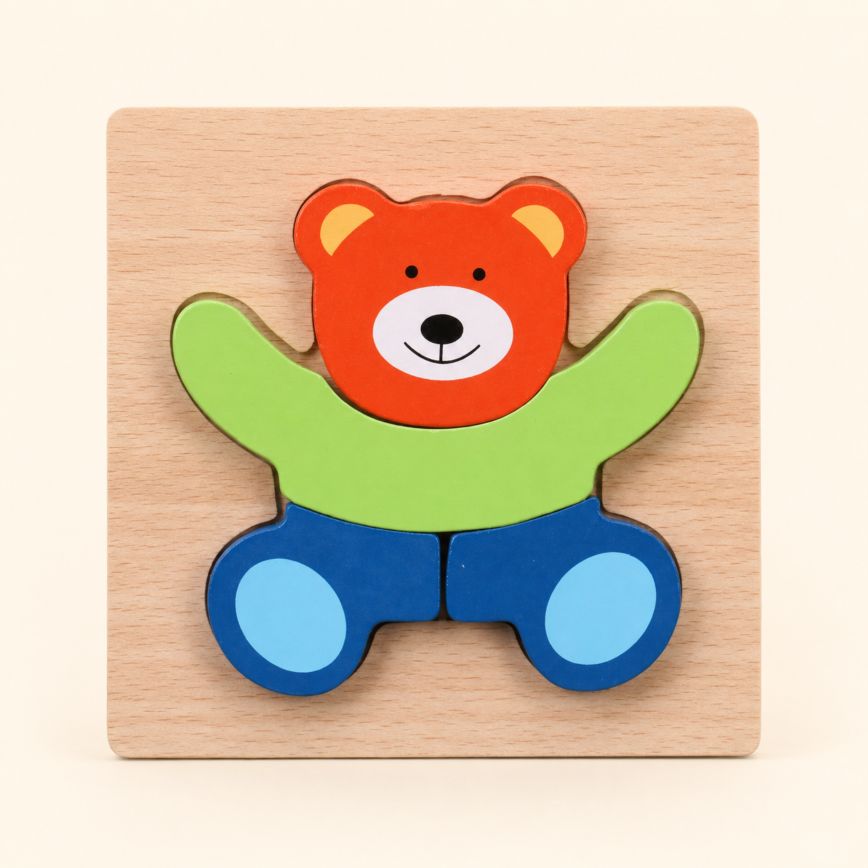 Toyella My First Wooden Puzzle - Design 31 - cream background