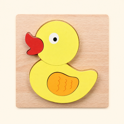 Toyella My First Wooden Puzzle - Design 32 - cream background
