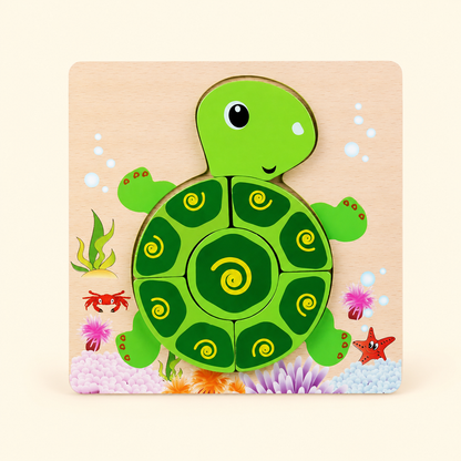 Toyella My First Wooden Puzzle - Design 35 - cream background